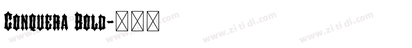 Conquera Bold字体转换